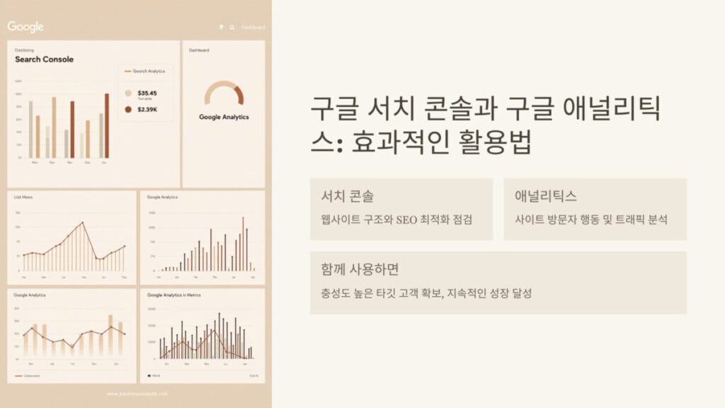 구글 서치 콘솔과 구글 애널리틱스