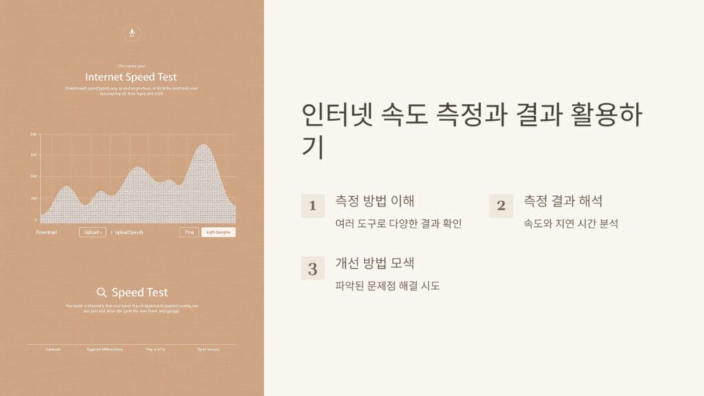 인터넷 속도측정과 결과 해석
