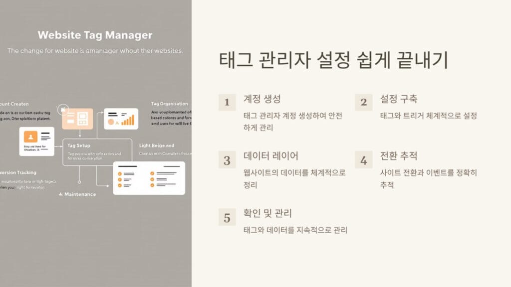 태그 관리자 설정 쉽게 끝내기